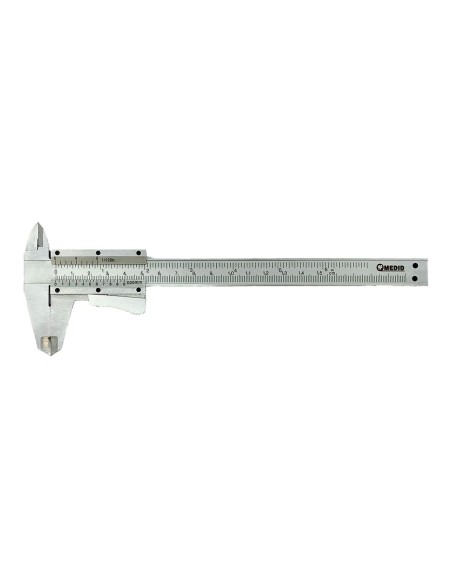 Calibre de acero al carbono mate, 150 mm