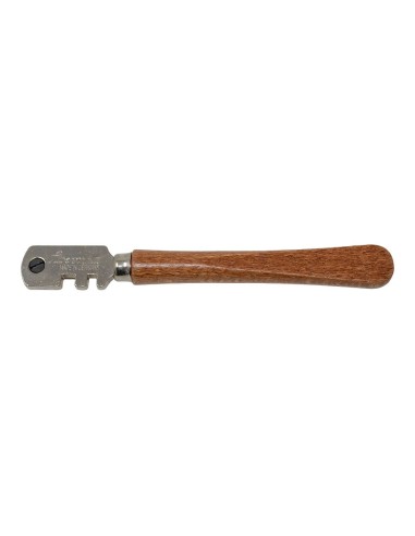 Cortador de vidrio con mango de madera profesional