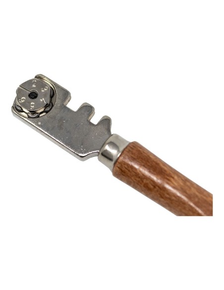 Cortador de vidrio con mango de madera profesional