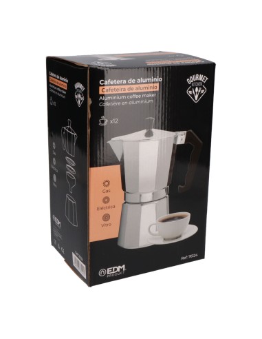 Cafetera de aluminio 12 tazas