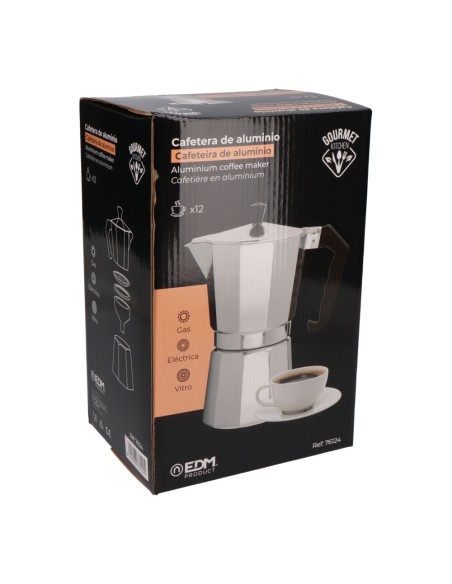 Cafetera de aluminio 12 tazas