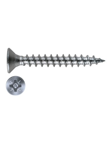 Tirafondo din-7505-a, cabeza avellanada pz1, zincado cr-3, 3,5 x 10 mm, caja 1000 uds