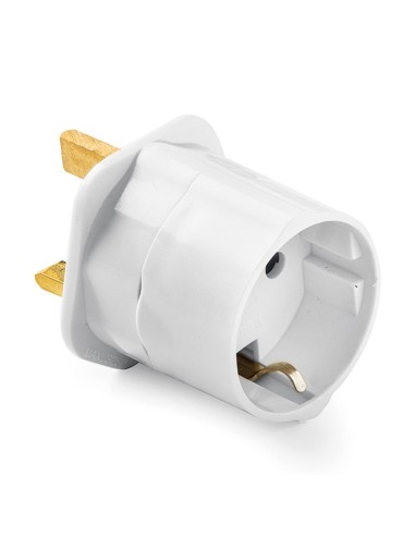 Adaptador inglés - europeo, 13a 250 v, blanco