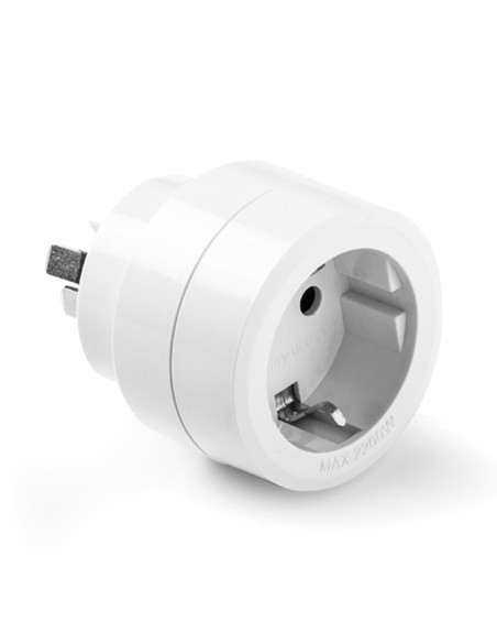 Adaptador australiano/chino - europeo, 10a 250 v, blanco