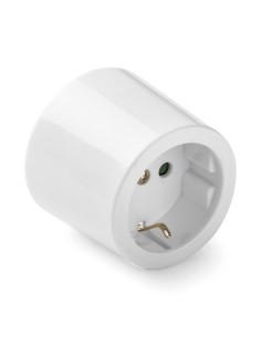 Base de superficie redonda tt 16a 250 v, blanca