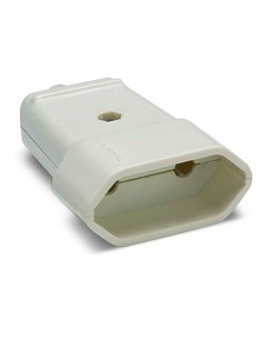 Base aérea bipolar 10a 250 v, blanca