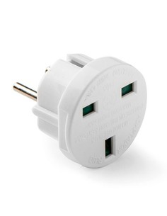 Adaptador europeo - inglés, 7,2a 1250 v, blanco