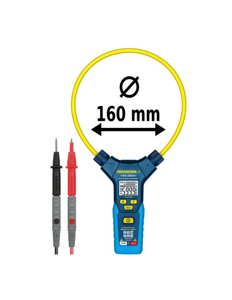 Pinza amperimétrica digital flexible pan 3000a+