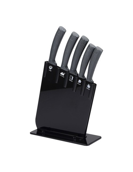 Cuchillos de acero inoxidable, jarama gt black, set 6 piezas