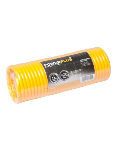Manguera de poliuretano en espiral para aire, 7,5 m