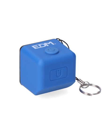 Linterna cubo led recargable. cob 3w 300lm 1.000mah con usb + iman. funcion power bank. colores surtidos