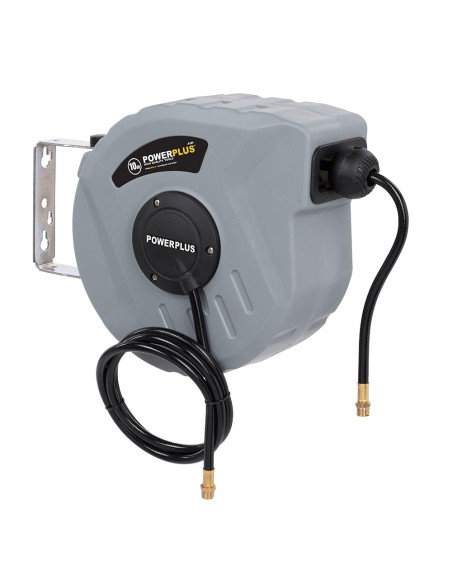 Enrollador automático con manguera aire comprimido, 10 m