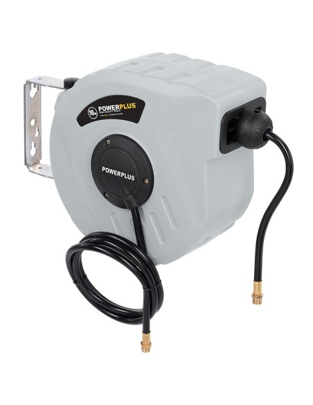 Enrollador automático con manguera aire comprimido, 10 m