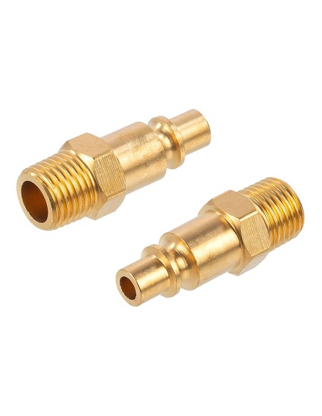 Conectores orion latón macho rosca macho ¼ pulg, 2 uds