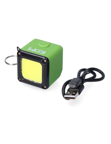 Linterna cubo led recargable. cob 3w 300lm...