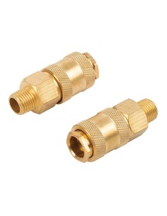 Conectores universales latón hembra rosca macho ¼ pulg, 2 uds