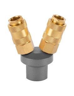 Conector aire comprimido de latón tipo y, rosca hembra ¼ pulg