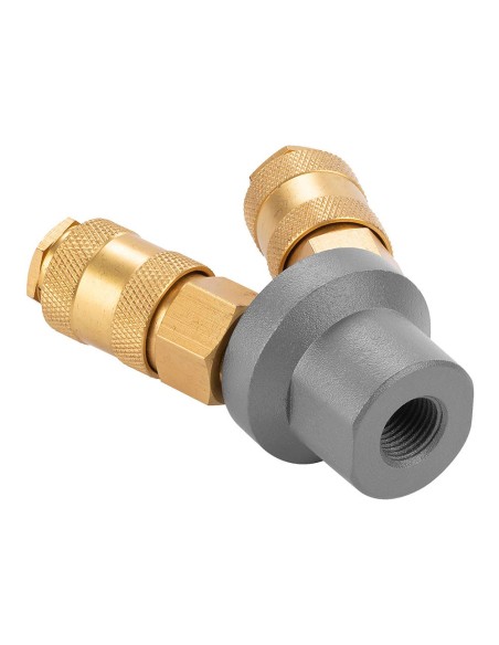 Conector aire comprimido de latón tipo y, rosca hembra ¼ pulg