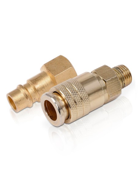Conectores adaptador euro macho / orion hembra ¼ pulg, 2 piezas