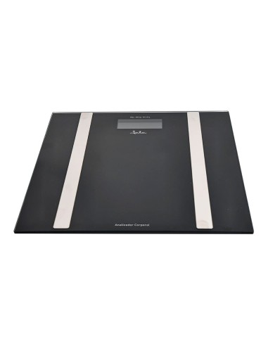 Báscula de baño analizadora corporal negra,...