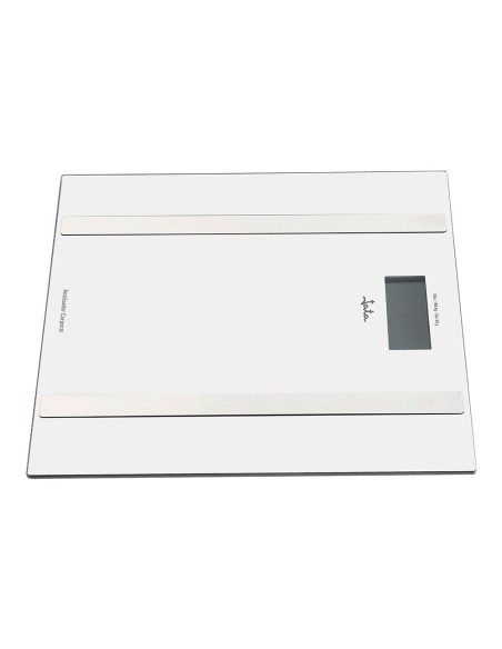 Báscula de baño analizadora corporal blanca, máximo 180 kg