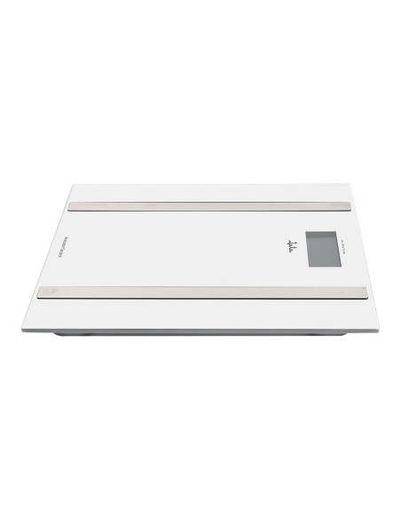 Báscula de baño analizadora corporal blanca, máximo 180 kg