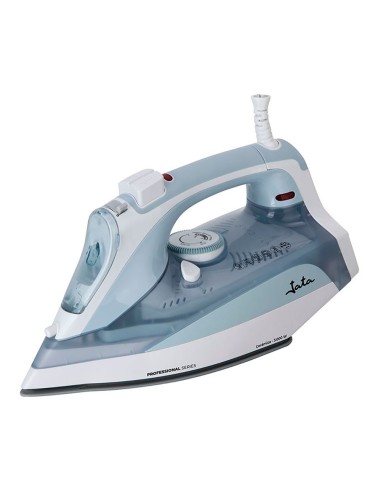 Plancha de vapor cerámica 3000 w, azul y blanca