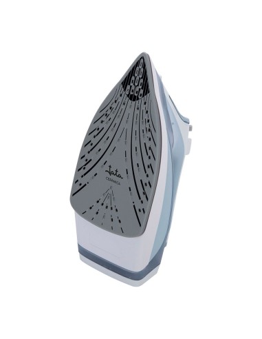 Plancha de vapor cerámica 3000 w, azul y blanca