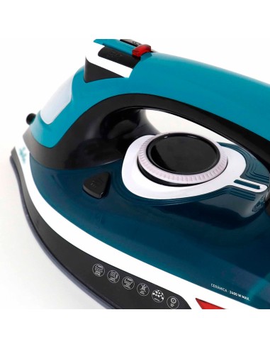 Plancha de vapor 2400 w con suela cerámica,...