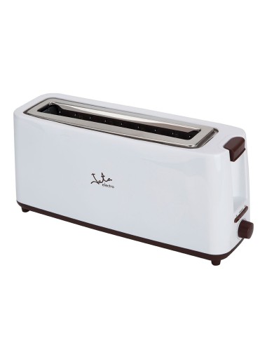 Tostadora ranura ancha 900 w, blanca-marrón