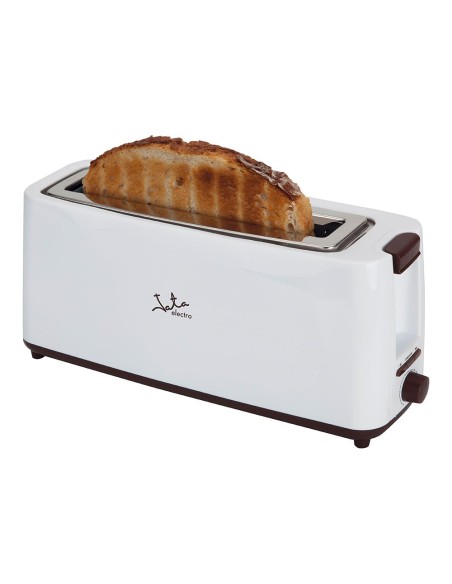 Tostadora ranura ancha 900 w, blanca-marrón