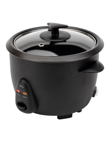 Arrocera eléctrica 900 w 2,2 l, negra, ø29 x 29 cm
