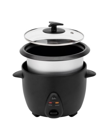 Arrocera eléctrica 900 w 2,2 l, negra, ø29 x 29 cm