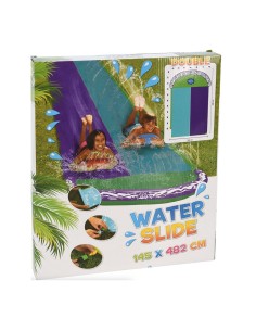 Rampa pvc deslizante con agua, 145 x 482 cm 2