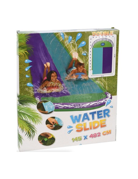 Rampa pvc deslizante con agua, 145 x 482 cm