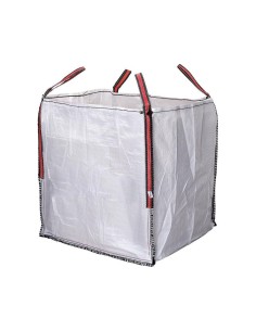 Big bag saco de escombros 90x90x90cm color blanco aguanta hasta 1000kg