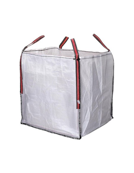 Big bag saco de escombros 90x90x90cm color blanco aguanta hasta 1000kg