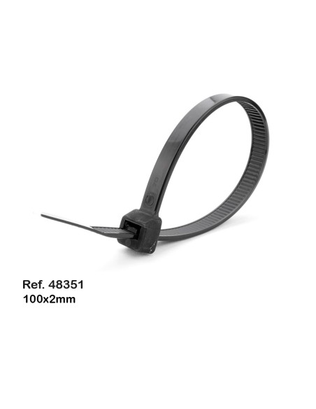 Set de 1000 bridas 100 x 2,5 mm, colores varios, presentacion en bote, nylon alta calidad