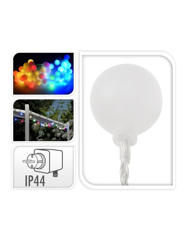 Guirnalda 80 leds multicolor colores vivos ip44...