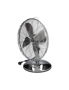 Ventilador de sobremesa. color cromado. potencia: 60w aspas: ø40cm edm 2