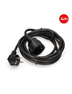 Prolongador con 1 toma 2p+t 16a 250v~ 4 m de cable h05vv-f 3g1,5mm², negro