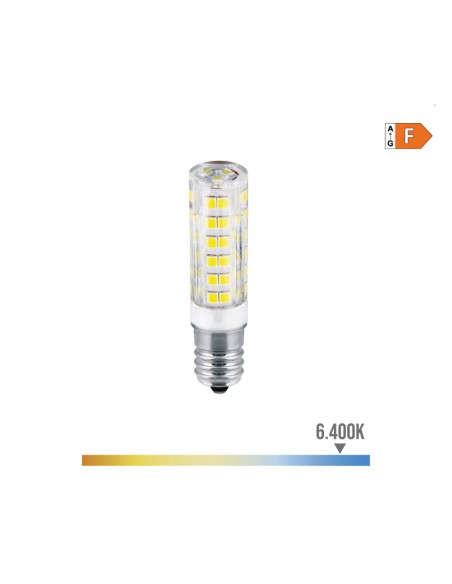 Bombilla tubular de led e14 4,5 w 450 lm 6400 k luz fria ø1,6 x 6,6 cm