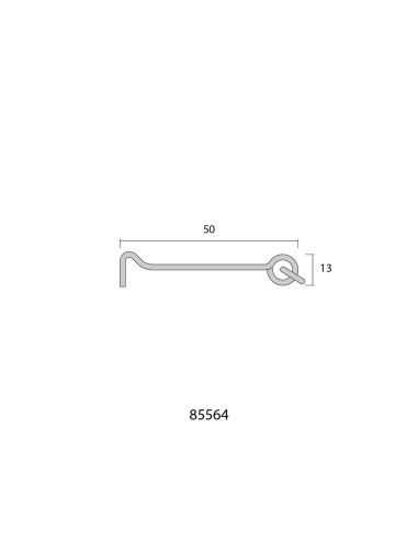 Caja 50 unidades aldabilla doble hembrilla 50...
