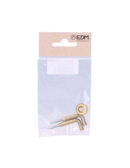 2 alzapaños torneados latón 25 mm. recogedor de cortina