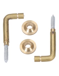 2 alzapaños torneados latón 30 mm. recogedor de cortina