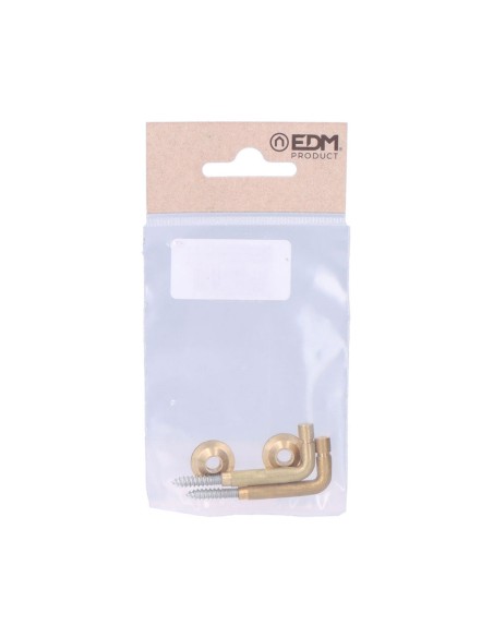 2 alzapaños torneados latón 30 mm. recogedor de cortina