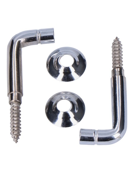 2 alzapaños torneados latón niquelado 25 mm. recogedor de cortina