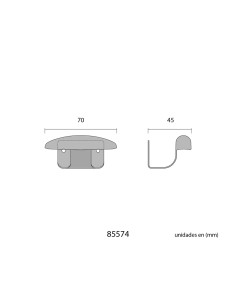 Colgador blanco 2 uds 2