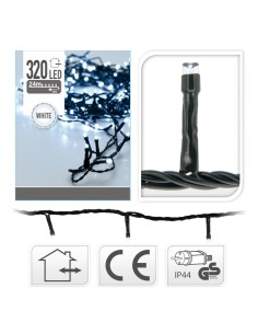 Guirnalda fija 320 leds blanco frio 220v 27m ip44 2