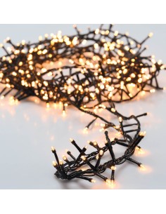 Guirnalda "tipo espino" multifuncion 400 leds luz calida exterior ip44 11m